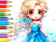 Jeu Livre de coloriage: Frozen Princess  en ligne