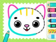 Jeu Livre de coloriage: mon chat  en ligne