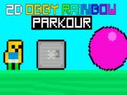 Jeu 2d Obby Rainbow Parkour  en ligne