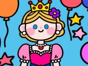 Jeu Couleur par code: petite princesse  en ligne