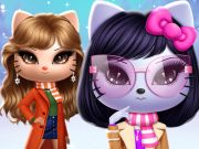 Jeu Kitty Squad Hiver Dress Up  en ligne