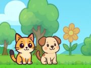 Jeu Chien et chat sucré  en ligne