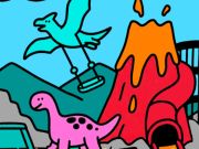 Jeu Couleur par Code Dino Park  en ligne