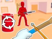 Jeu Stickman Archer tire des flèches sur les rouges  en ligne