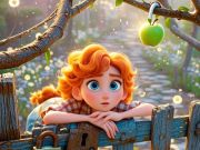 Jeu Trouvez les différences: pomme verte  en ligne