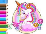 Jeu Livre de coloriage: jardin de la licorne  en ligne