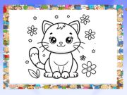 Jeu Beau livre de coloriage de chats  en ligne