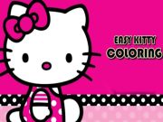 Jeu Kitty coloriage facile  en ligne