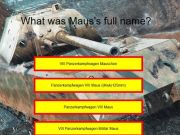 Jeu Quiz de réservoir: Maus  en ligne