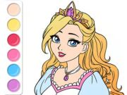 Jeu Livre de coloriage: robe de bal princesse  en ligne