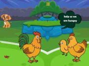 Jeu Nourrir la famille des poules affamées en ligne