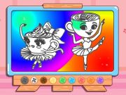 Jeu Livre de coloriage: Ballerina Cappuccin en ligne