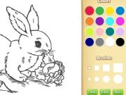 Jeu Livre de coloriage de lapin pour les enfants en ligne