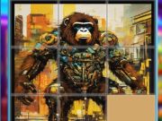 Jeu Gorilles glissants puzzles en ligne