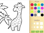 Jeu Livre de coloriage animal facile pour les enfants en ligne