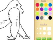 Jeu Livre de coloriage gorille pour les enfants en ligne