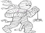Jeu Livre de coloriage de momie en ligne