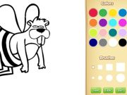 Jeu Livre de coloriage animal drôle pour les enfants en ligne