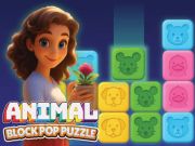 Jeu Puzzle pop de bloc d'animaux en ligne