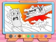 Jeu Livre de coloriage: Bombardino Crocodilo en ligne