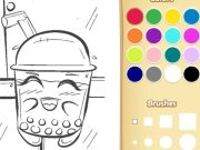 Jeu Boba Tea Coloring Livre pour les enfants en ligne