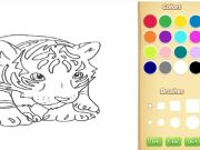 Jeu Livre de coloriage de bébé tigre en ligne