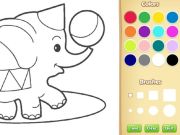Jeu Livre de coloriage animal simple pour les enfants en ligne