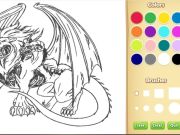 Jeu Livre de coloriage dragon chimère en ligne