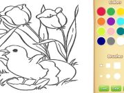 Jeu Livre de coloriage de fleurs pour les enfants en ligne