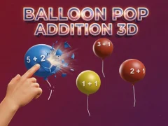 Jeu Balloon Pop Addition 3D en ligne