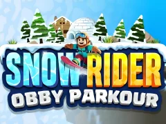 Jeu Snow Rider Obby Parkour en ligne