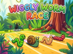 Jeu Wiggly Worm Race en ligne