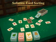 Jeu Solitaire. Card Sorting en ligne