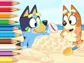 Jeu Coloring Book: Bluey On The Beach en ligne