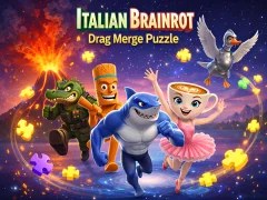 Jeu Italian Brainrot Drag Merge Puzzle en ligne