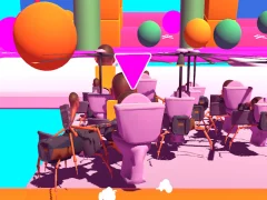 Jeu Fall Skibidi Toilet en ligne