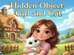 Jeu Hidden Object - Girl and Cat en ligne
