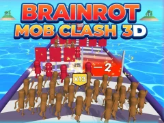 Jeu Brainrot Mob Clash 3D en ligne
