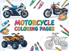Jeu Motorcycle Coloring Pages en ligne