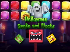 Jeu Halloween Snake and Blocks en ligne