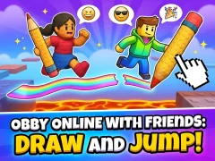 Jeu Obby online with friends: Draw and Jump! en ligne