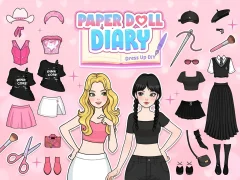 Jeu Paper Doll Diary: Dress Up DIY en ligne