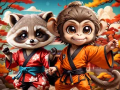 Jeu Kung-Fu Little Animals en ligne