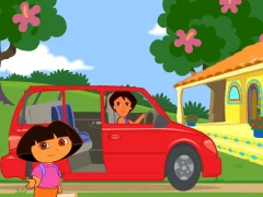 Jeu Dora The explorer Dora's Ride-Along City Adventure en ligne