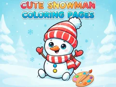 Jeu Cute Snowman Coloring Pages en ligne