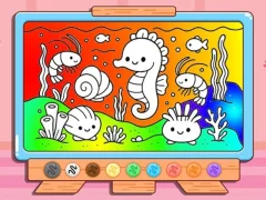 Jeu Coloring Book: Kawaii Sea Animals en ligne