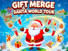 Jeu Gift Merge Santa World Tour en ligne