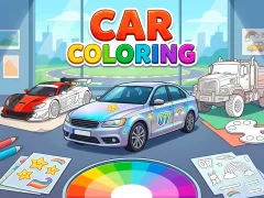 Jeu Car Coloring en ligne