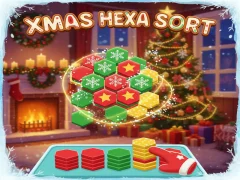 Jeu Xmas Hexa Sort en ligne