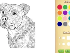 Jeu Dog Coloring Book for Adults en ligne